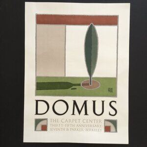 David Lance Goines Domus The Carpet Center Lithograph Poster Print 1984 18 x 24